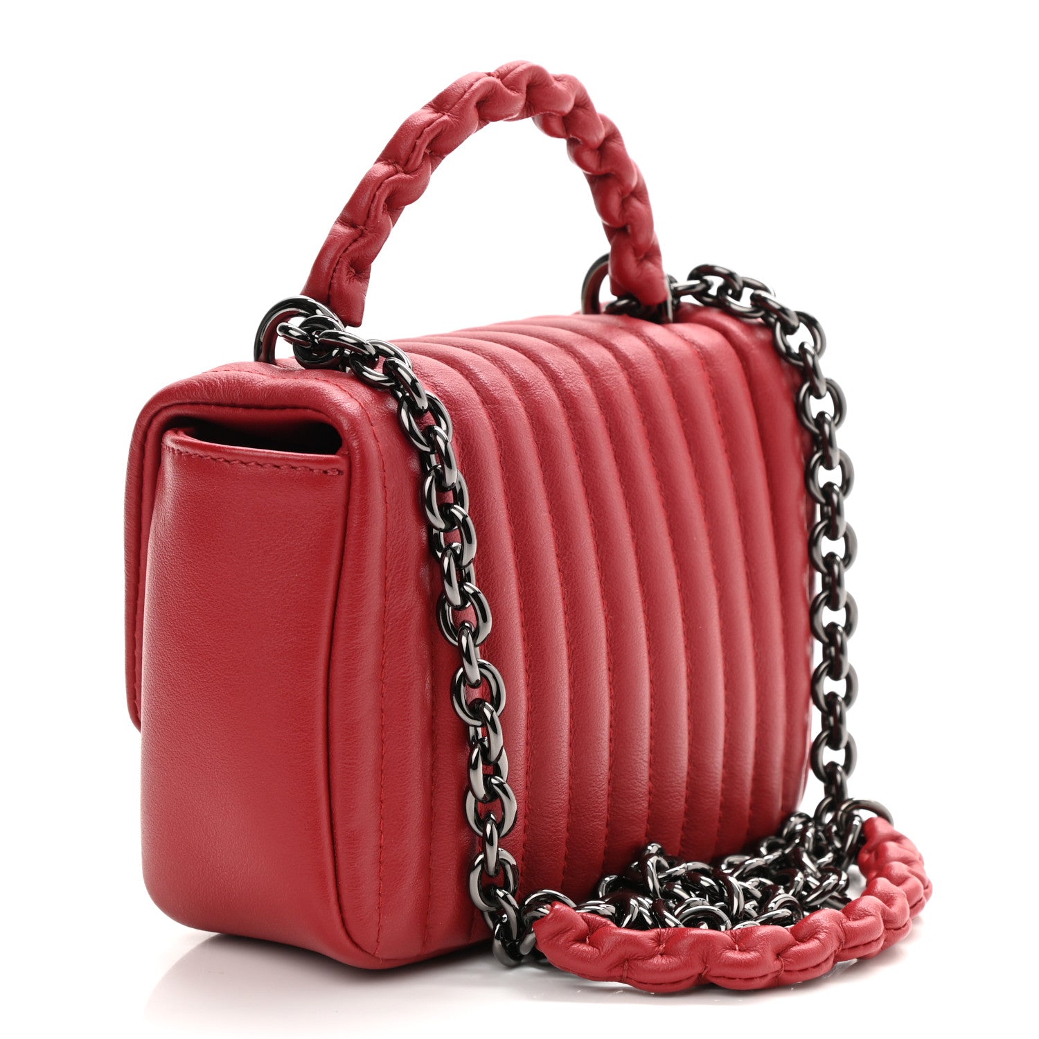 Tom Ford Calfskin Quilted Small Natalia Shoulder Bag Fire 3 of 10