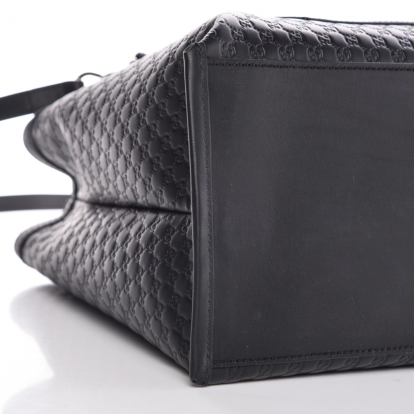 Soft Microguccissima Medium Tote Black