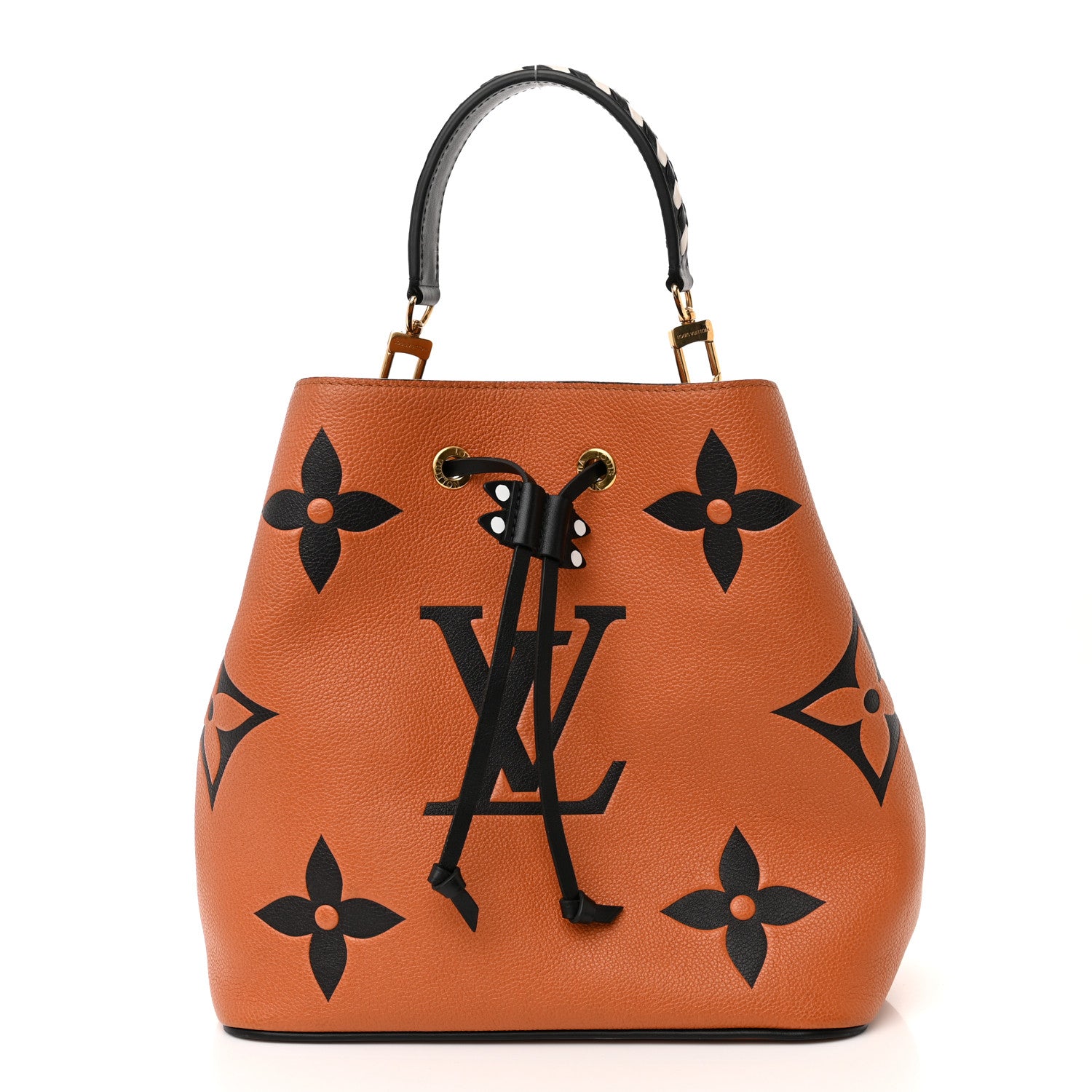 Louis Vuitton Empreinte Monogram Giant Crafty Neonoe MM Caramel Black 3 of 13