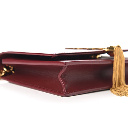 Saint Laurent Smooth Calfskin Classic Monogram Kate Tassel Chain Wallet Palissandre 9 of 12