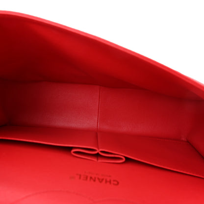 Chanel Caviar Quilted Jumbo Double Flap Red 5 of 11