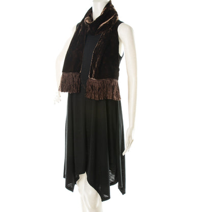 Louis Vuitton Monogram Velours Long Scarf Marron 2 of 6