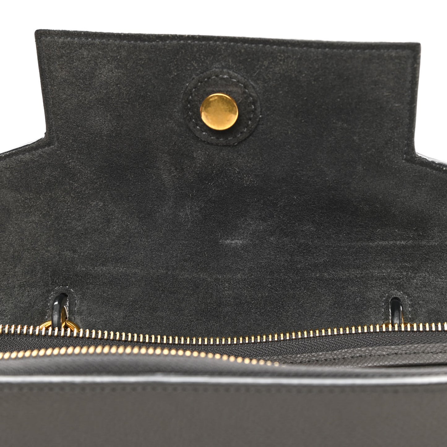 Grained Calfskin Nano Belt Bag Grey