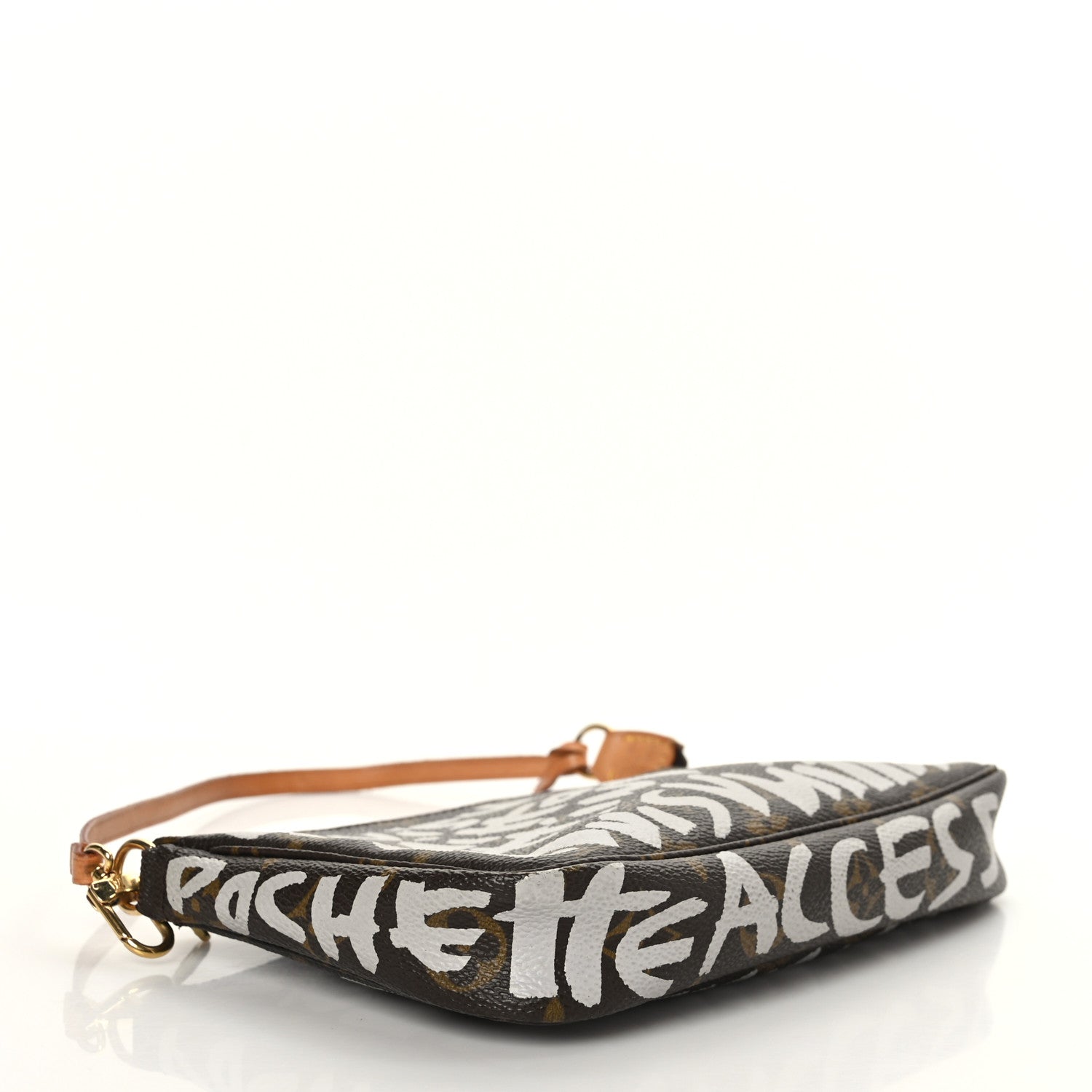Louis Vuitton Monogram Graffiti Pochette Accessories Silver 4 of 9
