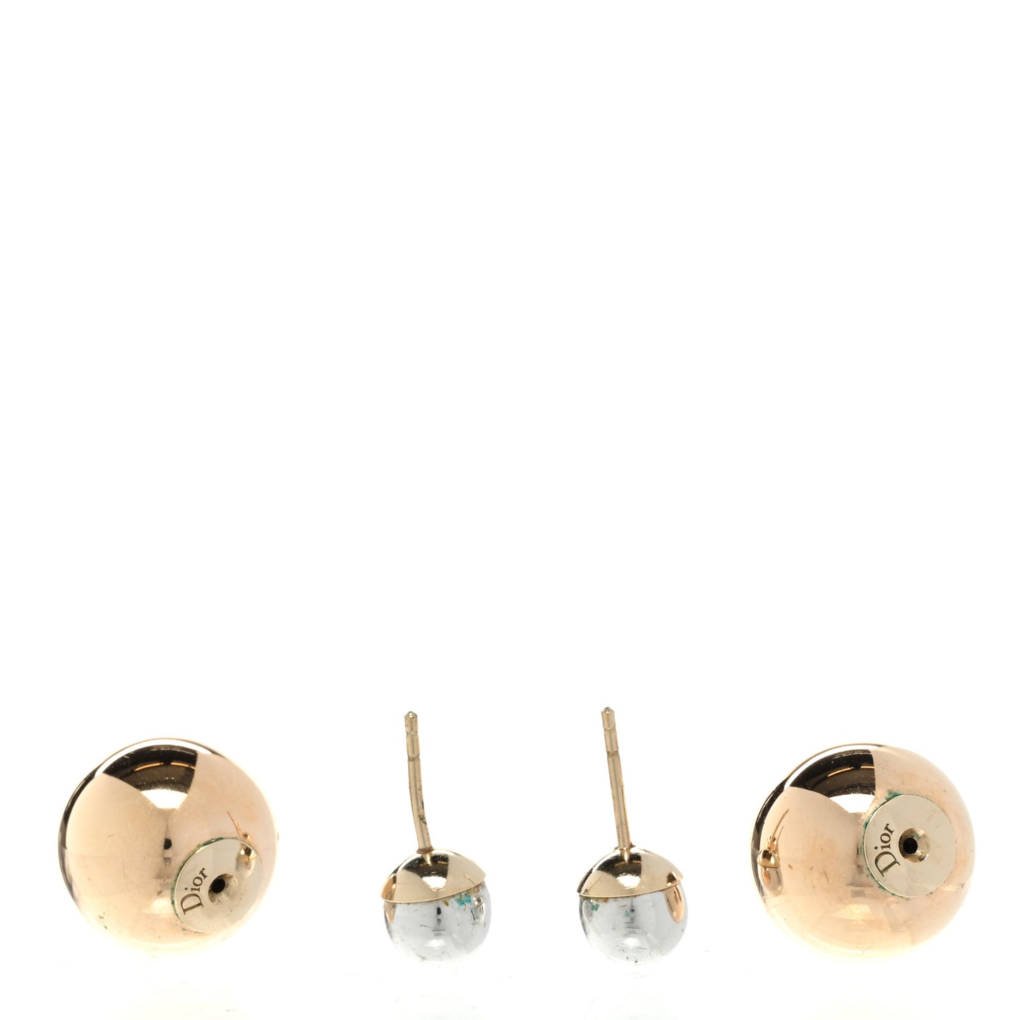 Mise En Dior Tribal Earrings Silver Gold