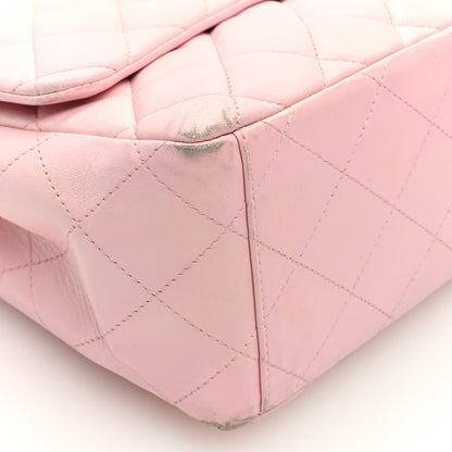 Chanel Lambskin Quilted Maxi Single Flap Pink 9 of 10