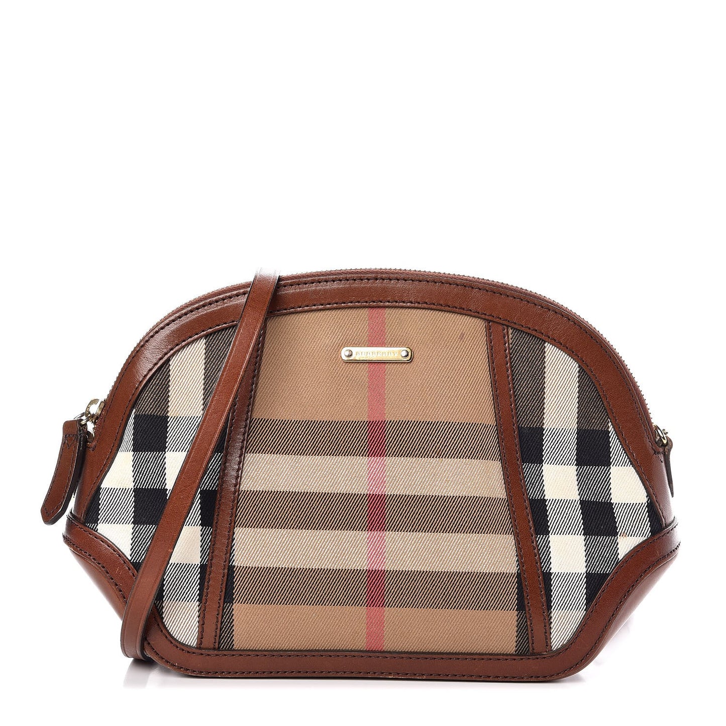 House Check Mini Orchard Crossbody Tan