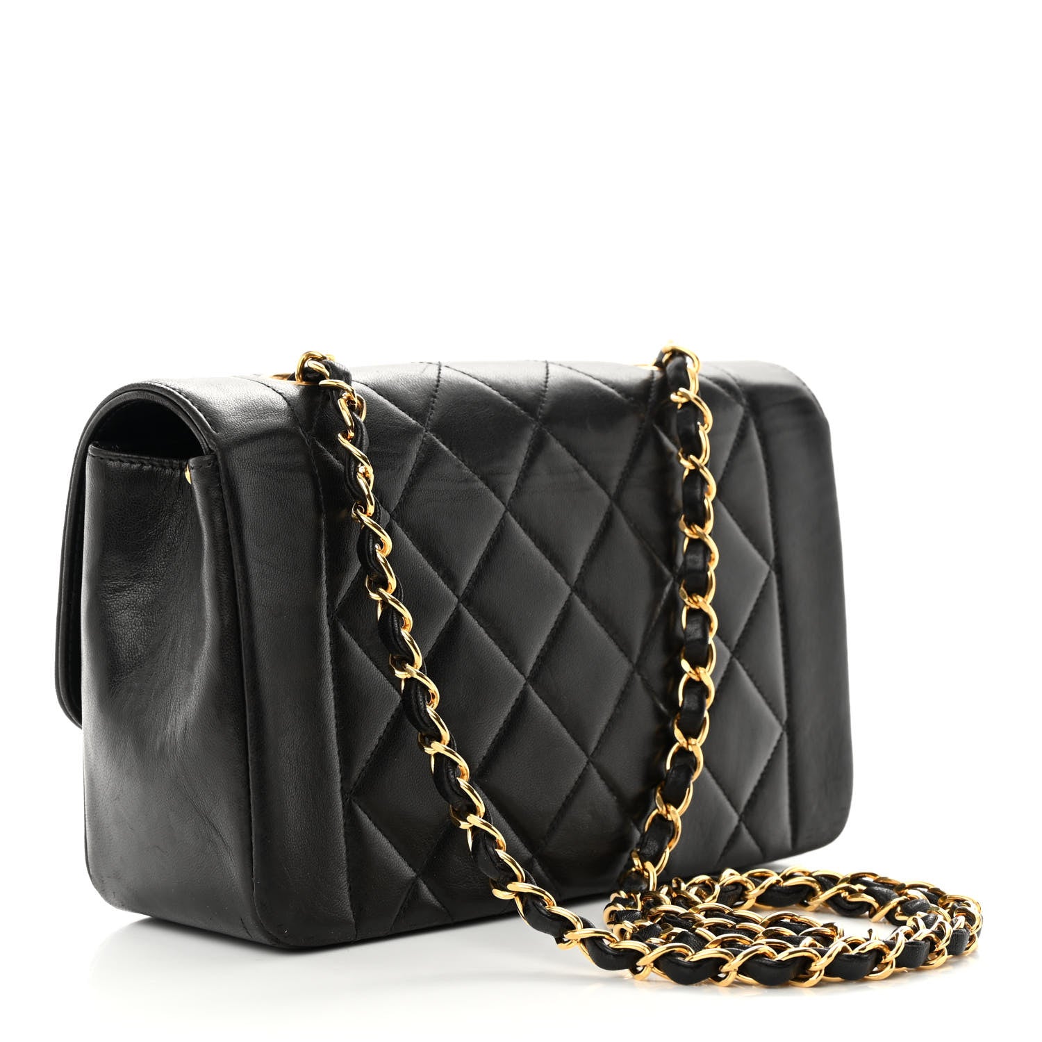 Chanel Lambskin Quilted Small Single Flap Black 3 of 17