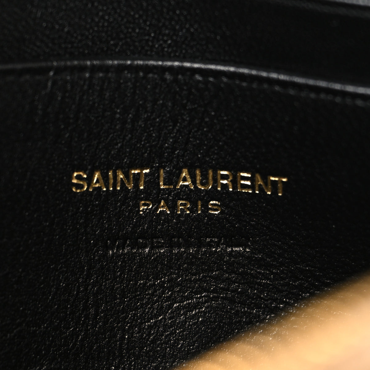 Saint Laurent Calfskin Matelasse Monogram Mini Lou Camera Bag Tabac Brown 6 of 10