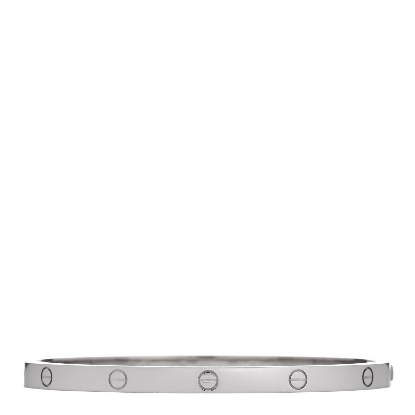 18K White Gold Small LOVE Bracelet 15