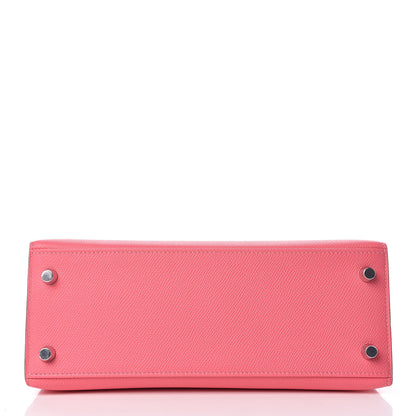 Hermes Epsom Kelly Sellier 25 Rose Lipstick 6 of 34