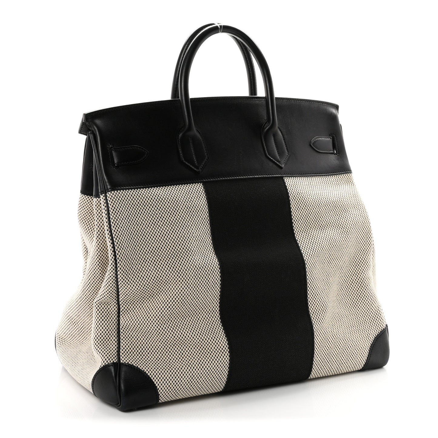 Hunter Criss Viking Evergrain Flag HAC Birkin 40  Ecru Black