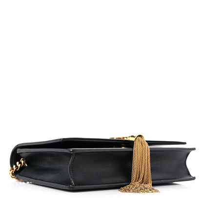 Saint Laurent Smooth Calfskin Classic Monogram Kate Tassel Chain Wallet Black 4 of 14