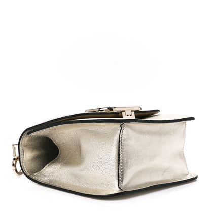 Valentino Garavani Metallic Calfskin Small VSling Shoulder Bag Silver 4 of 12