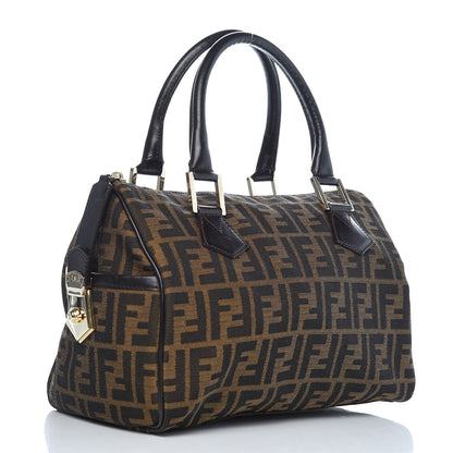 Fendi Zucca Cuoio Lucido Medium Chef Boston Tobacco Moro 3 of 8