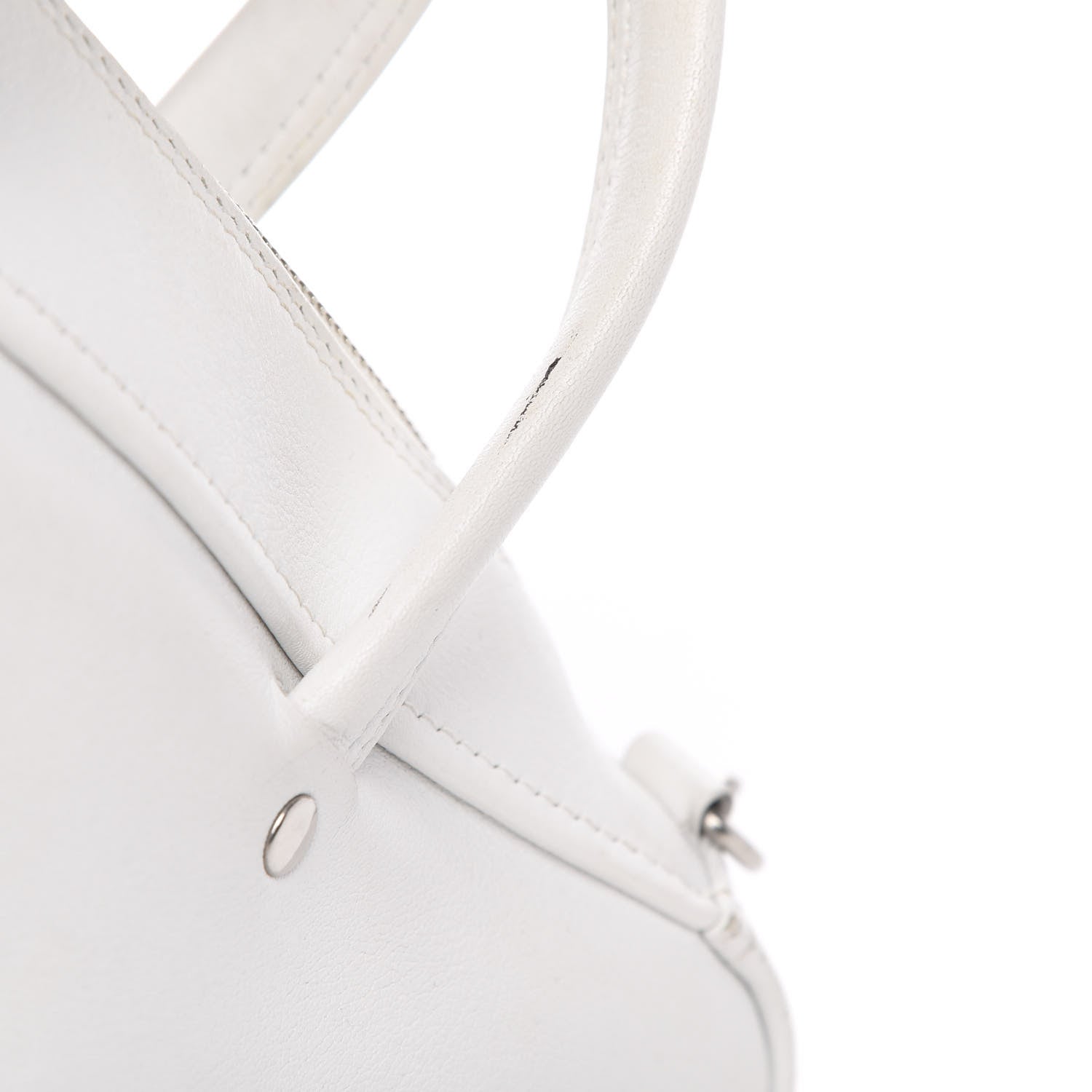Balenciaga Calfskin S Triangle Duffle White 12 of 12