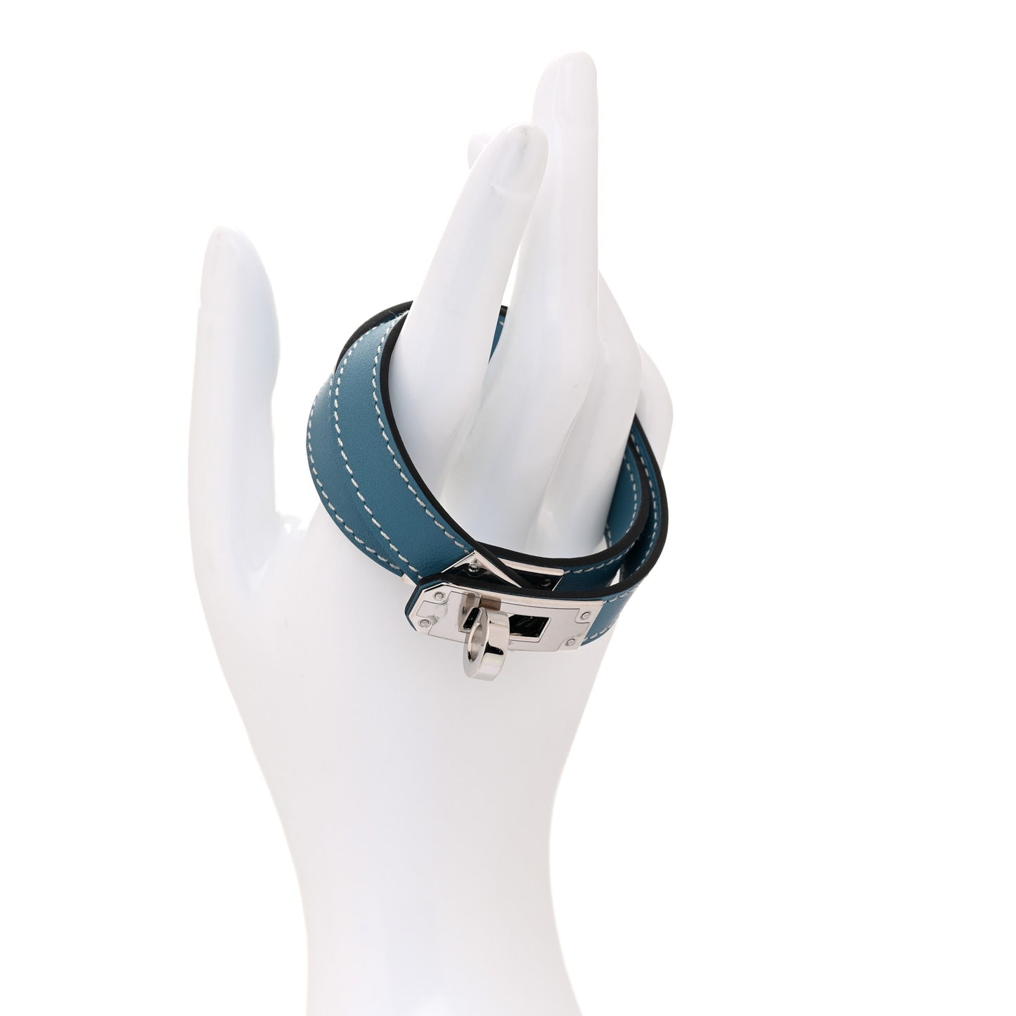 Swift Kelly Double Tour Bracelet T4 New Blue Jean