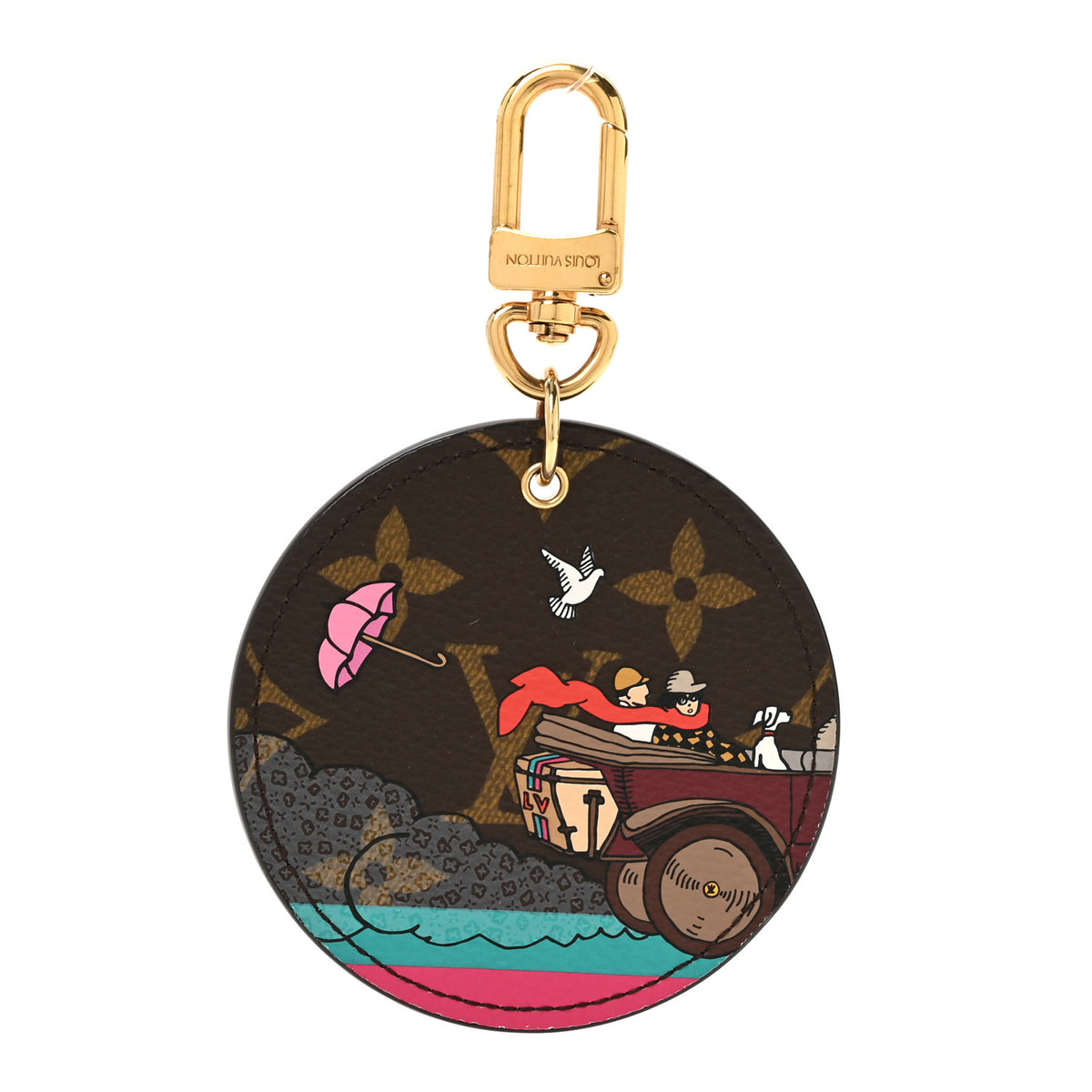 Louis Vuitton Monogram 2015 Christmas Animation Bag Charm Key Ring 1 of 4