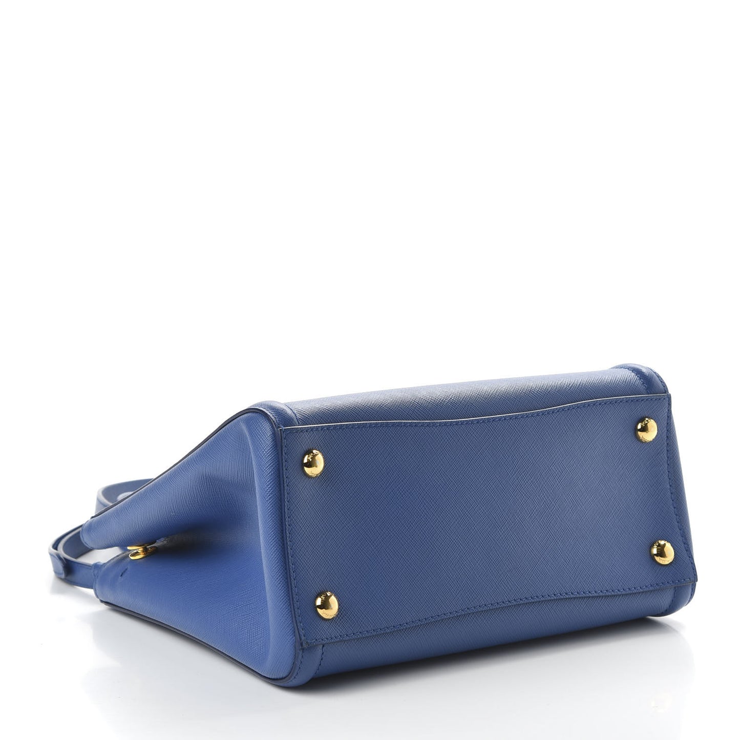 Saffiano Lux Small Tote Azzurro