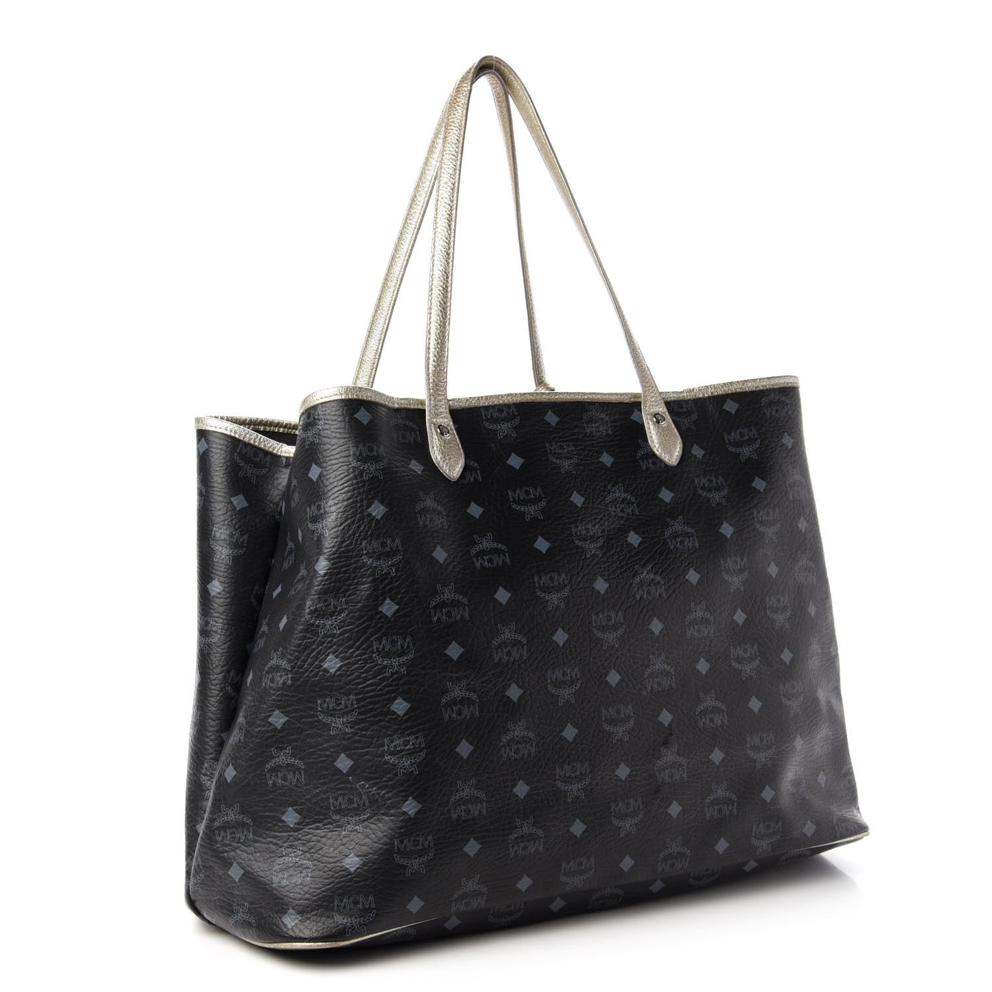 Visetos Striped Munich Lion Tote Black