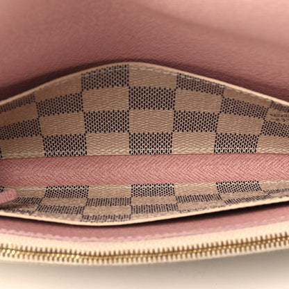 Louis Vuitton Damier Azur Emilie Wallet Rose Ballerine 4 of 4