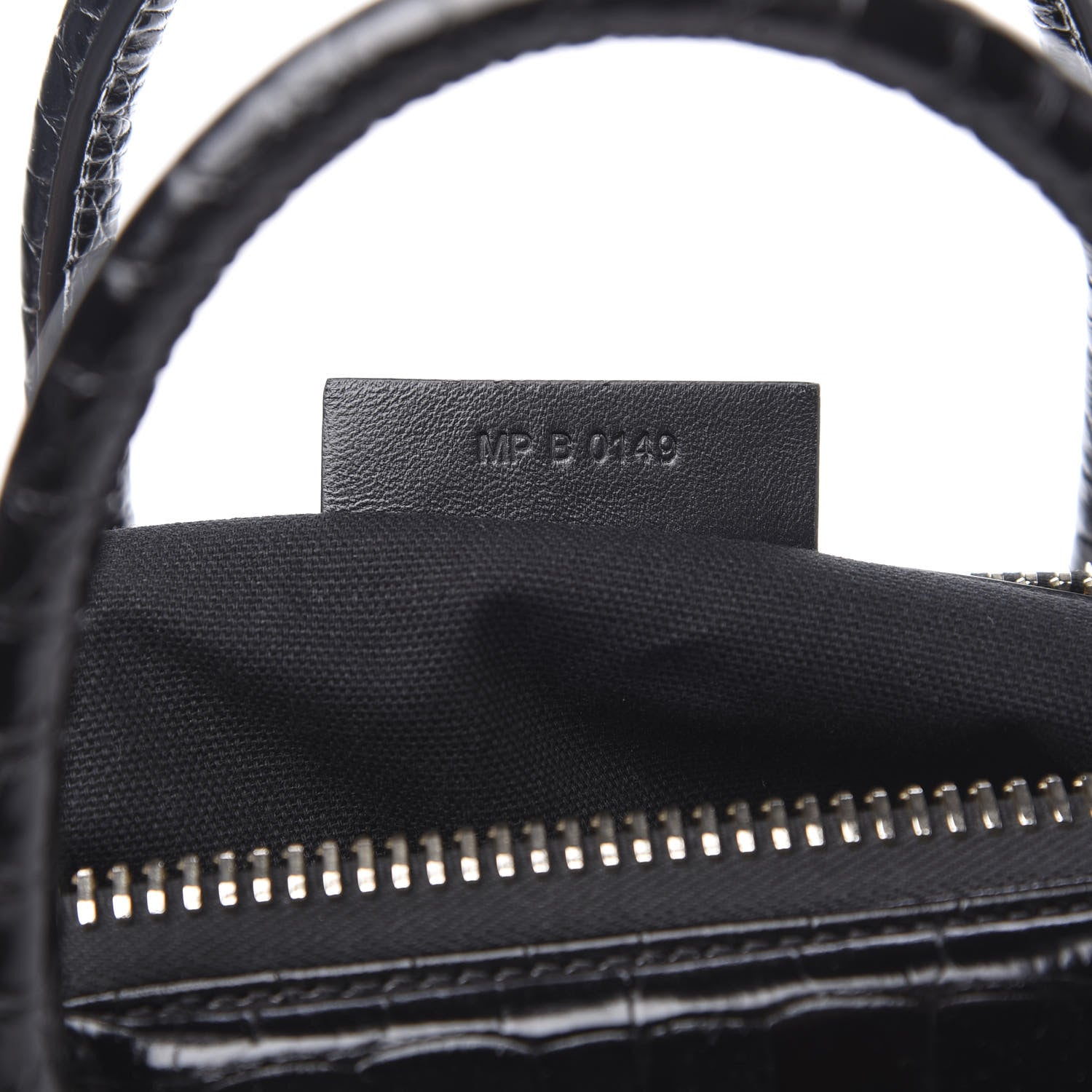 Givenchy Calfskin Crocodile Embossed Small Antigona Black 7 of 14
