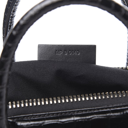 Givenchy Calfskin Crocodile Embossed Small Antigona Black 7 of 14