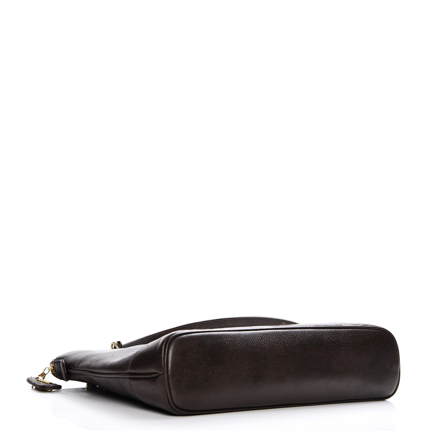 Caviar CC Shoulder Bag Dark Brown