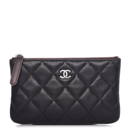 Chanel Lambskin Quilted Small Cosmetic Case Black 1 of 8