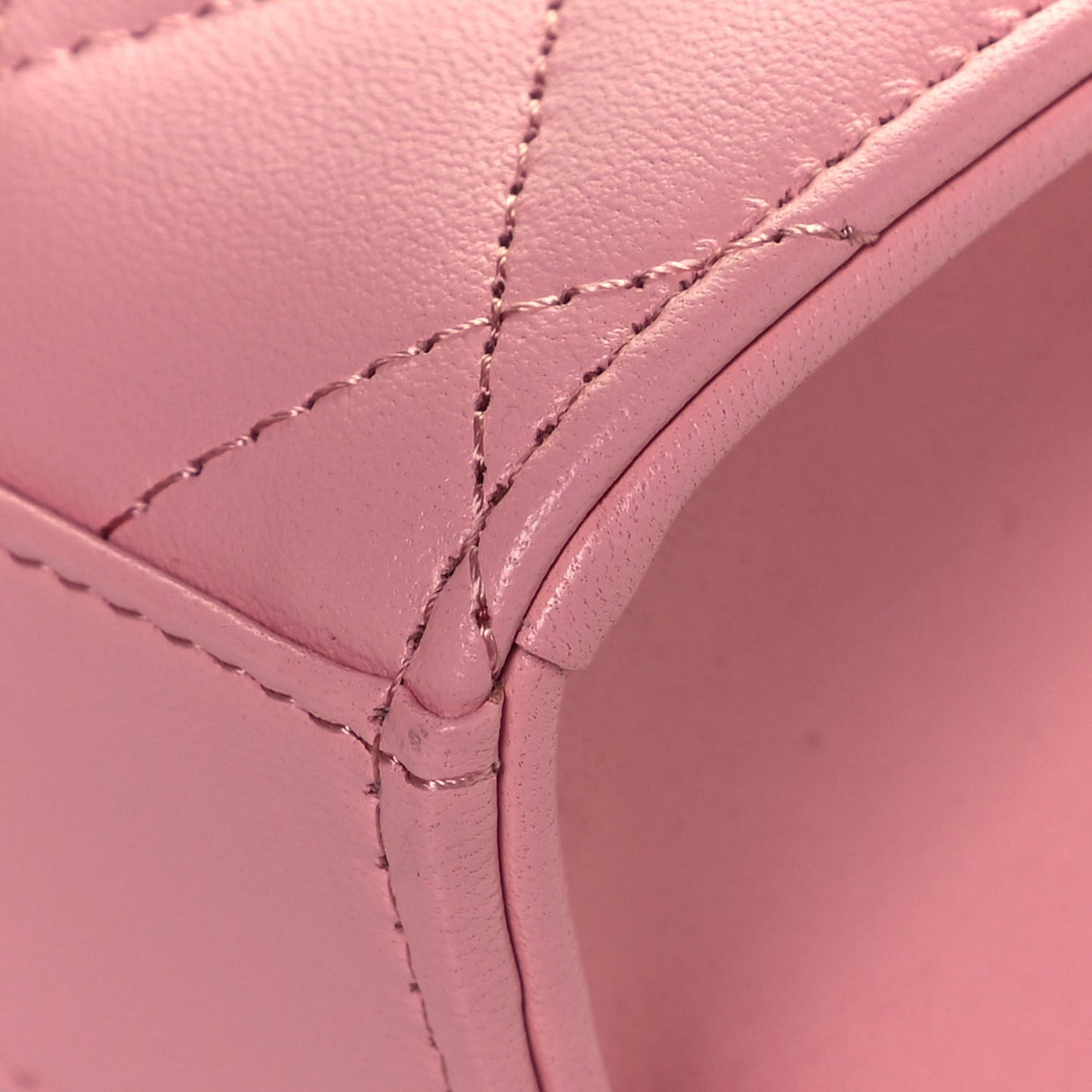 Lambskin Quilted Mini Trendy CC Clutch With Chain Pink
