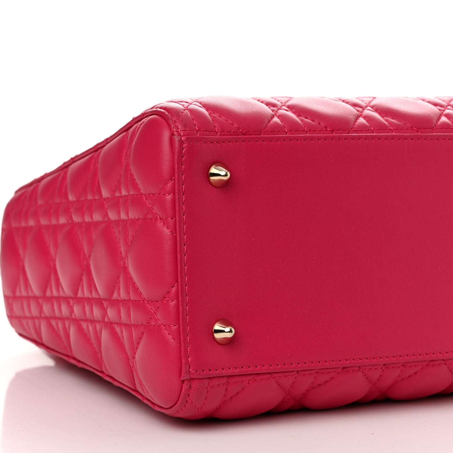 Lambskin Cannage Medium Lady Dior Pink