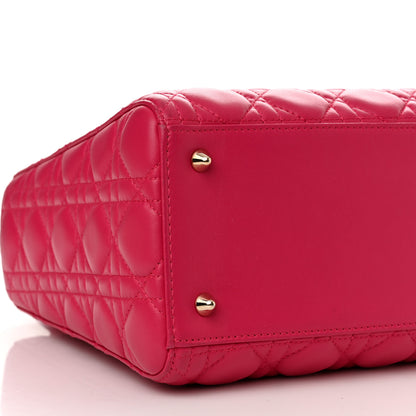 Christian Dior Lambskin Cannage Medium Lady Dior Pink 8 of 10
