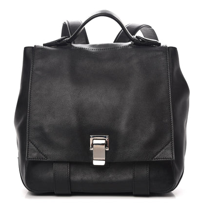 Proenza Schouler Calfskin PS Courier Backpack Black 1 of 8