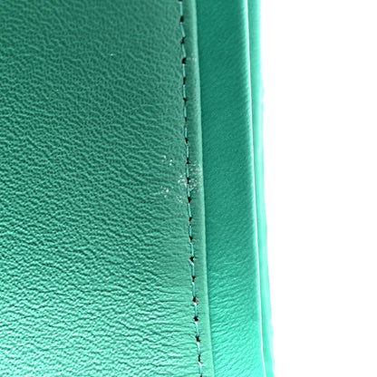 Chanel Lambskin Quilted Medium Double Flap Green 12 of 12