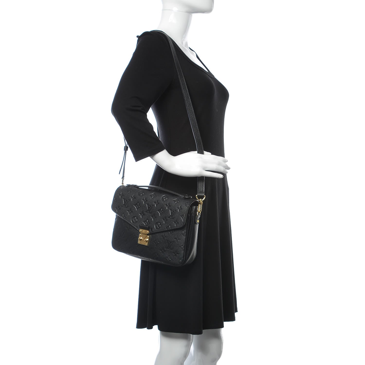 Louis Vuitton Empreinte Pochette Metis Black 2 of 9