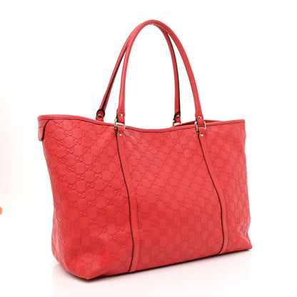 Gucci Guccissima Vitello Tender Large Joy Tote Sporting Red 2 of 18