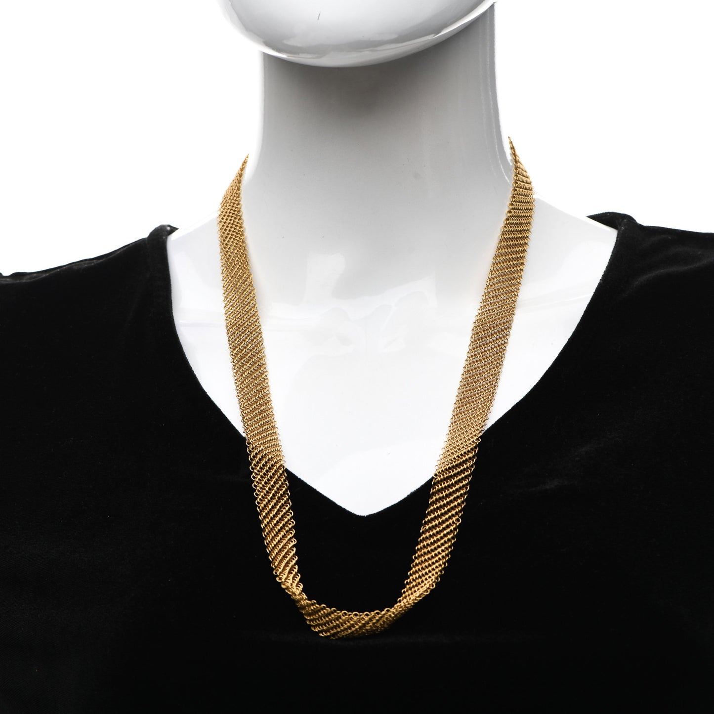 18K Yellow Gold Elsa Peretti Mesh Necklace