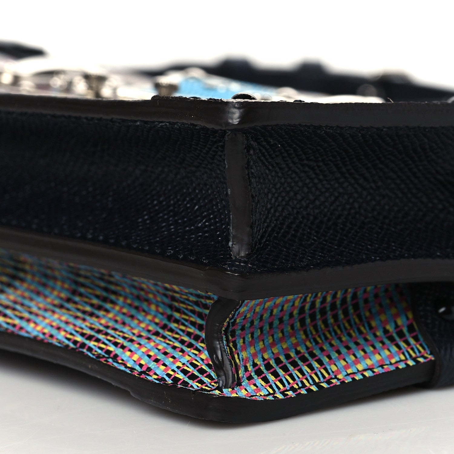 Louis Vuitton Calfskin Monogram LV Pop Trunk Clutch Blue 8 of 8