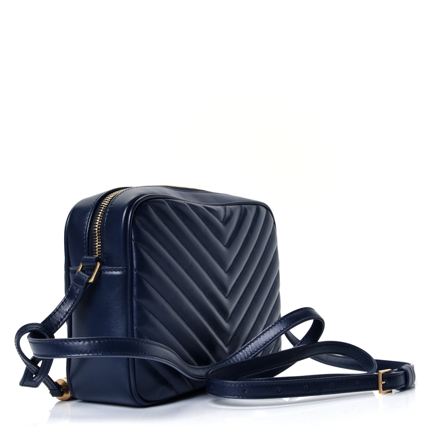 Calfskin Matelasse Monogram Lou Camera Bag Deep Marine