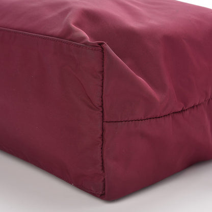 Prada Tessuto Nylon Saffiano Tote Wine 12 of 12