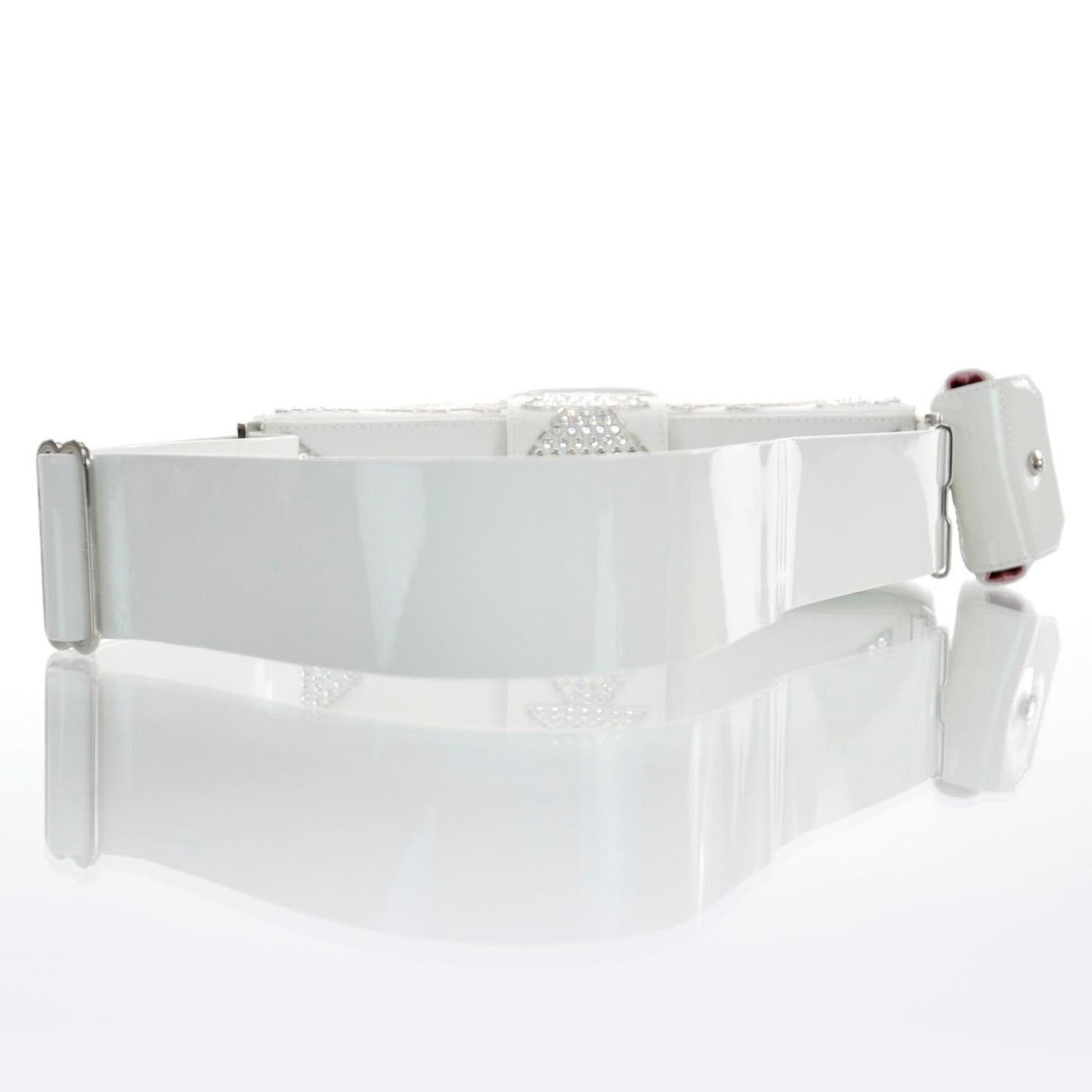 Beaded Sequin Street Chic Columbus Avenue Bag White