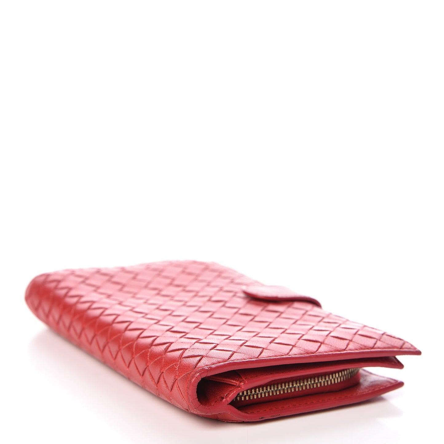 Nappa Intrecciato Continental Snap Wallet