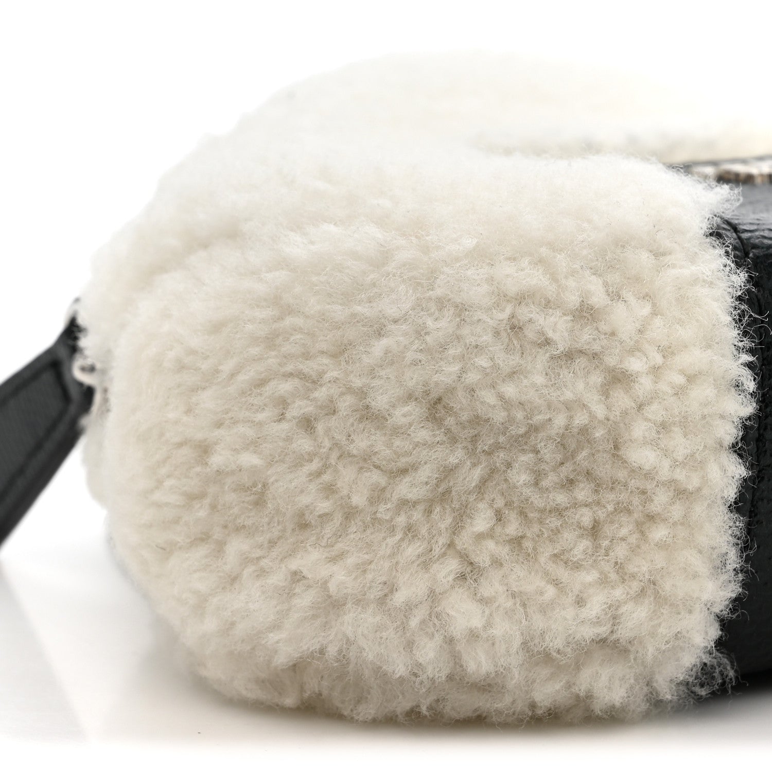 Fendi Sheepskin Karung Miniature Onigiri Bag White Ice Verde Alga 10 of 11