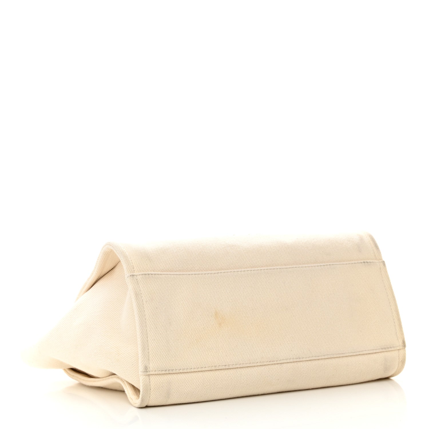 Chanel Canvas Pearl Medium Deauville Tote Ecru Beige 4 of 28