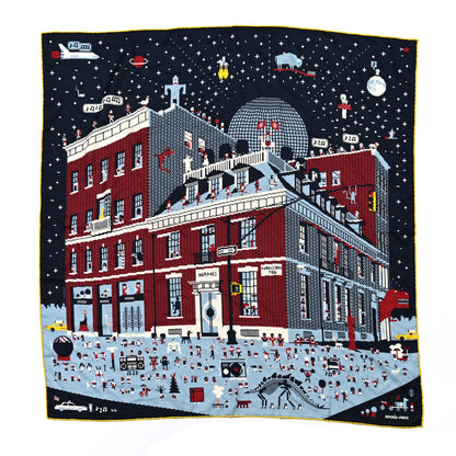 Hermes Cashmere Silk Madison Party Scarf 100 1 of 5