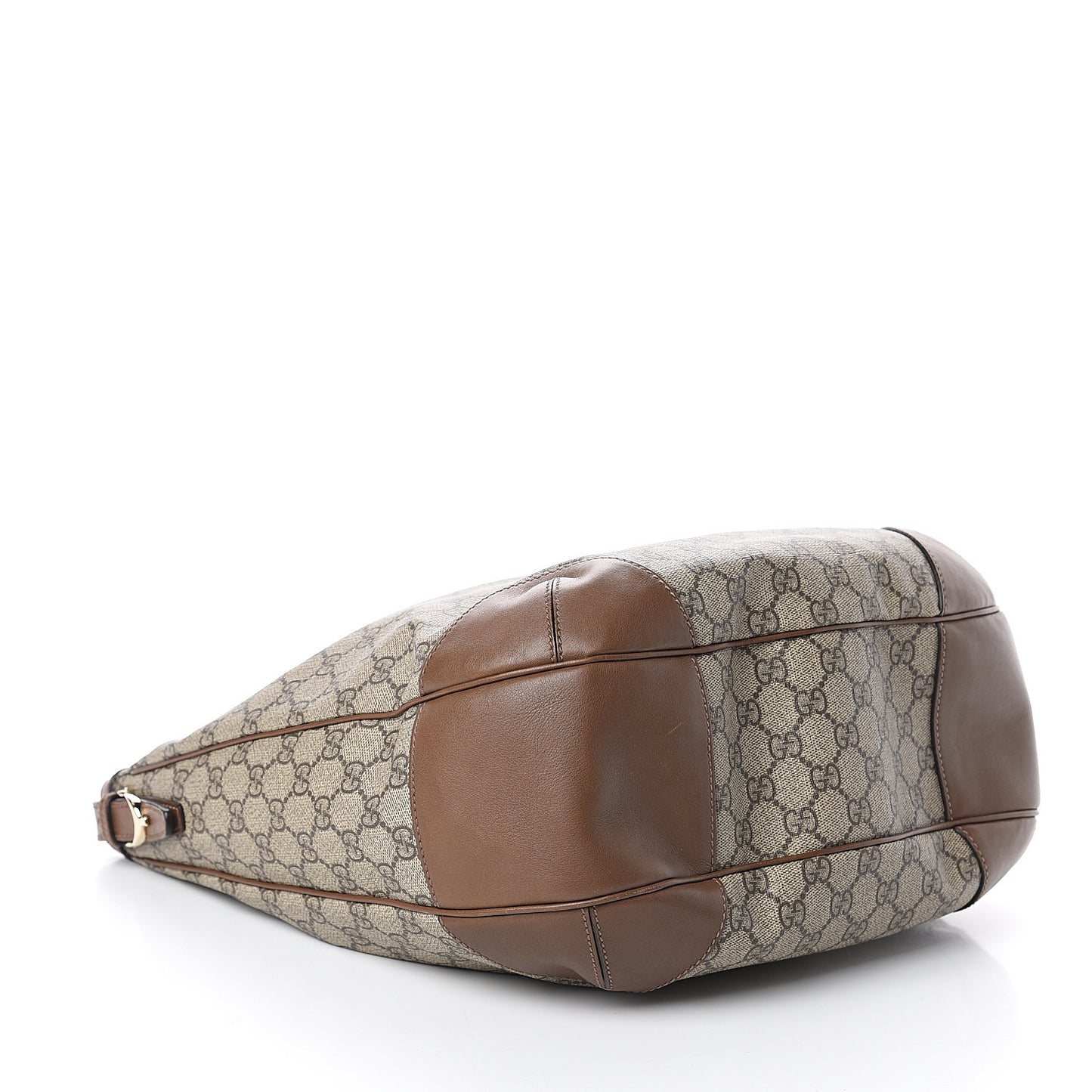 GG Supreme Monogram Margaux Calfskin Medium Nice Hobo Beige Ebony Acero