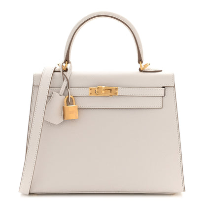 Hermes Epsom Kelly Sellier 25 Gris Pale 1 of 11