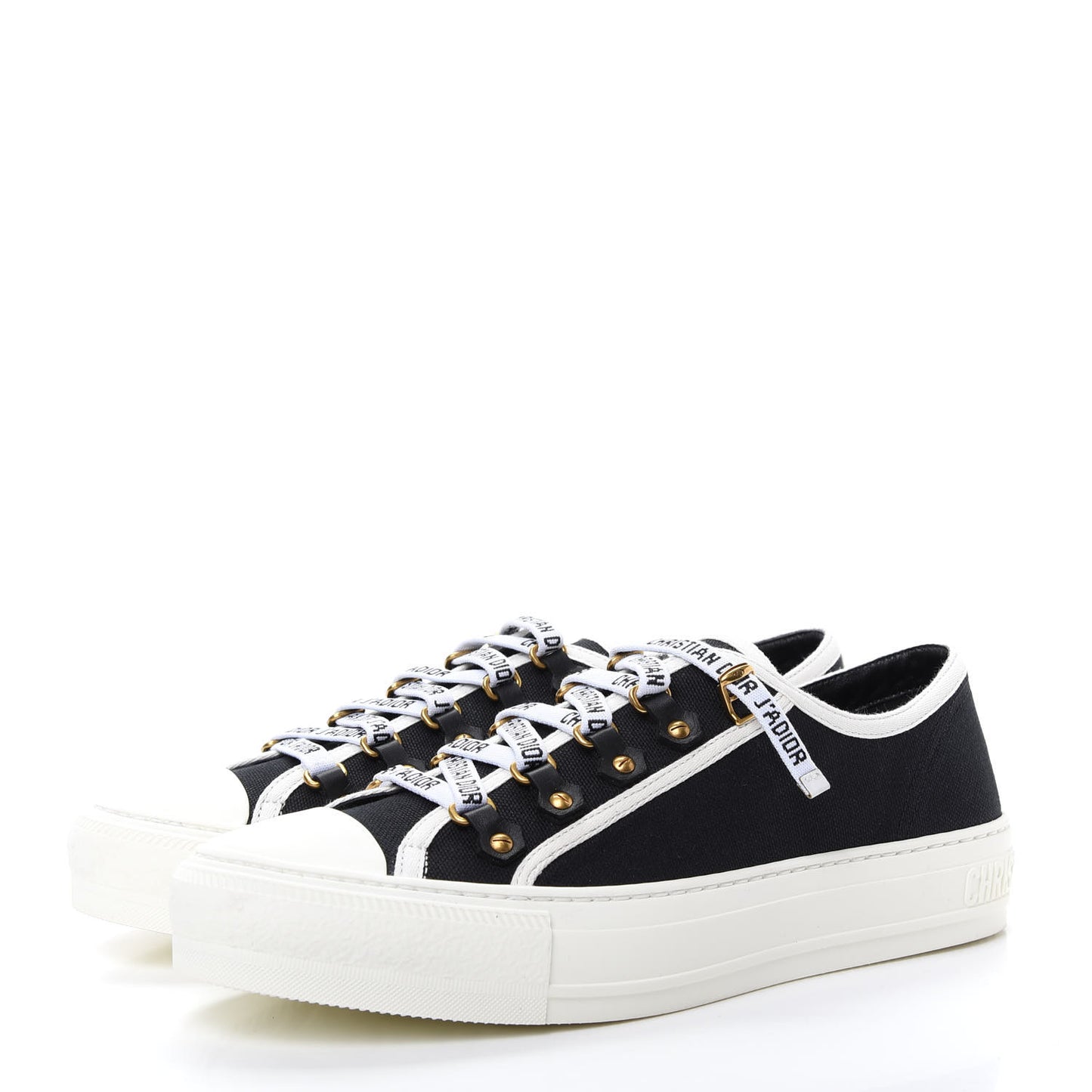 Canvas Walk'N'Dior Low Top Sneakers 38 Navy