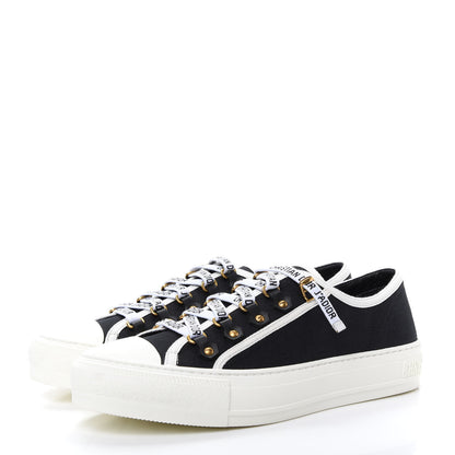 Christian Dior Canvas Walk'N'Dior Low Top Sneakers 38 Navy 3 of 10