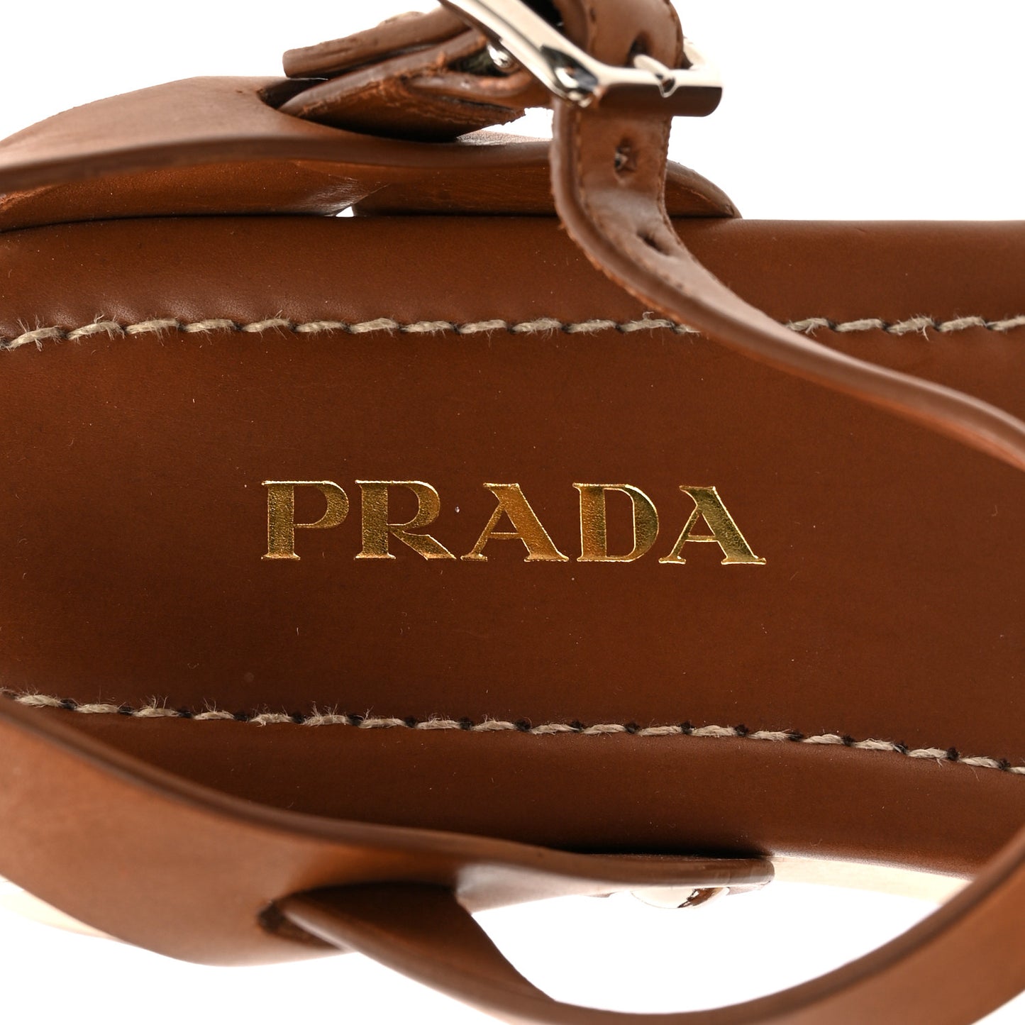 Natural Calfskin 50mm Clog Sandals 36 Brown